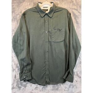 Men's Banana Republic Dark Green XL L/S 100% Cotton Button Up Collared Slim Fit